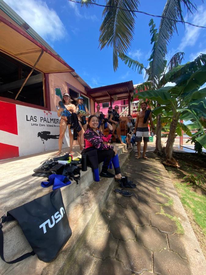 Las Palmeras Oceanview Hotel And Dive Center Little Corn Island Exterior photo